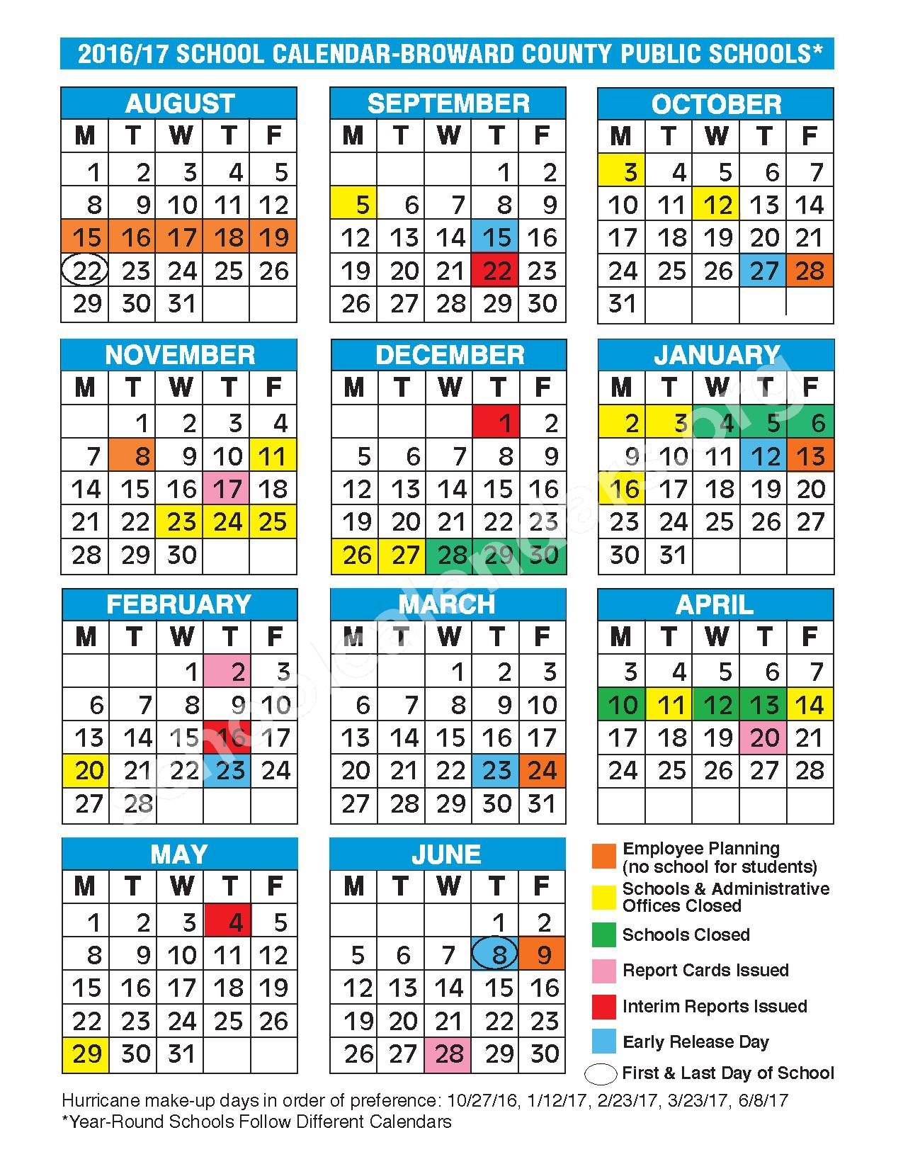 Elementary School Calendar 2023