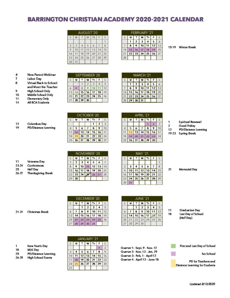 Barrington Elementary School Calendar 2023 - Schoolcalendars.net