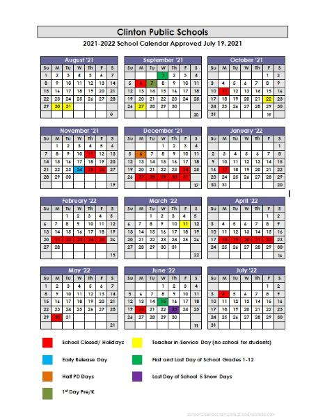 Cps Calendar For The 2021 22 School Year News And Announcements 4 