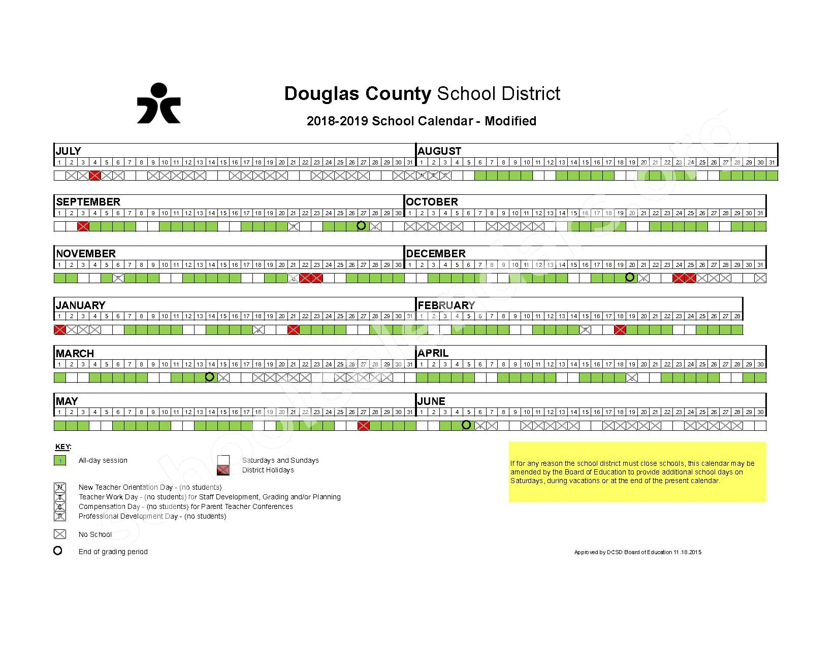 Douglas County Nevada School District Calendar 2024