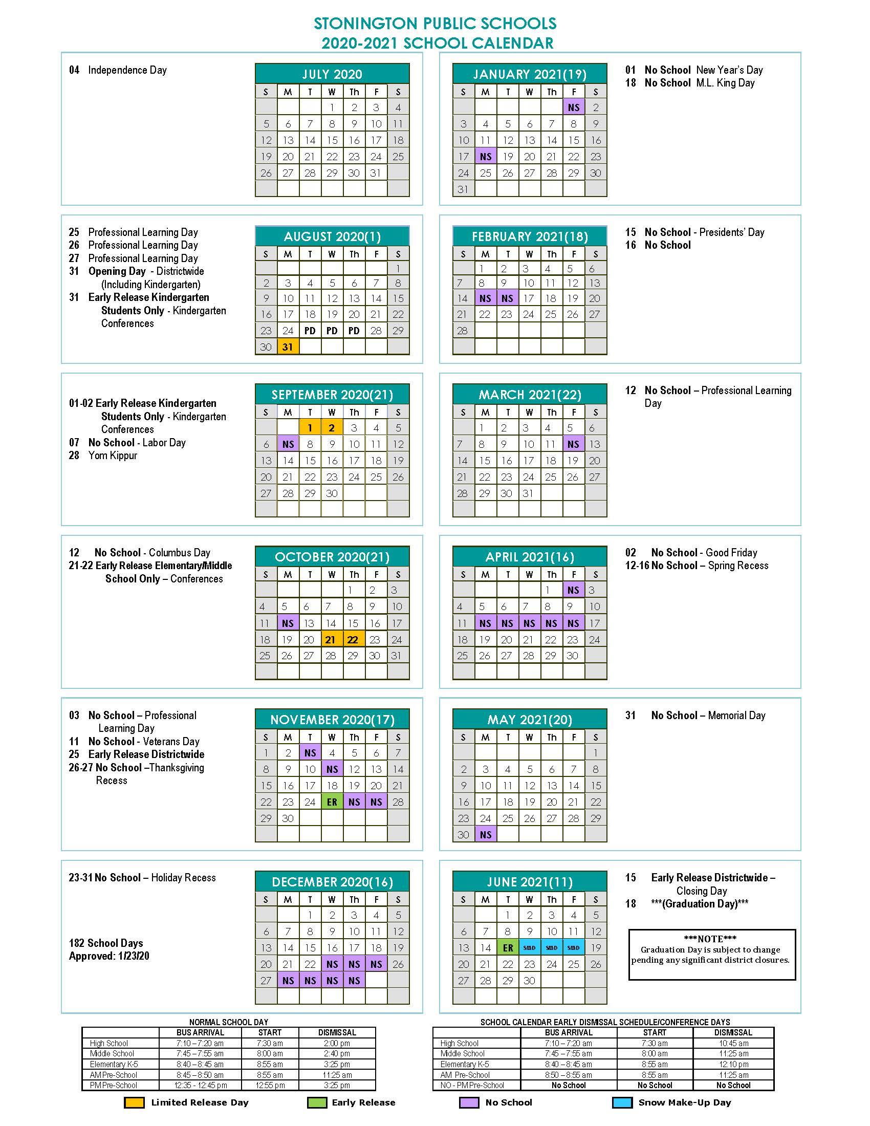 Hartford Public Schools Calendar 2023