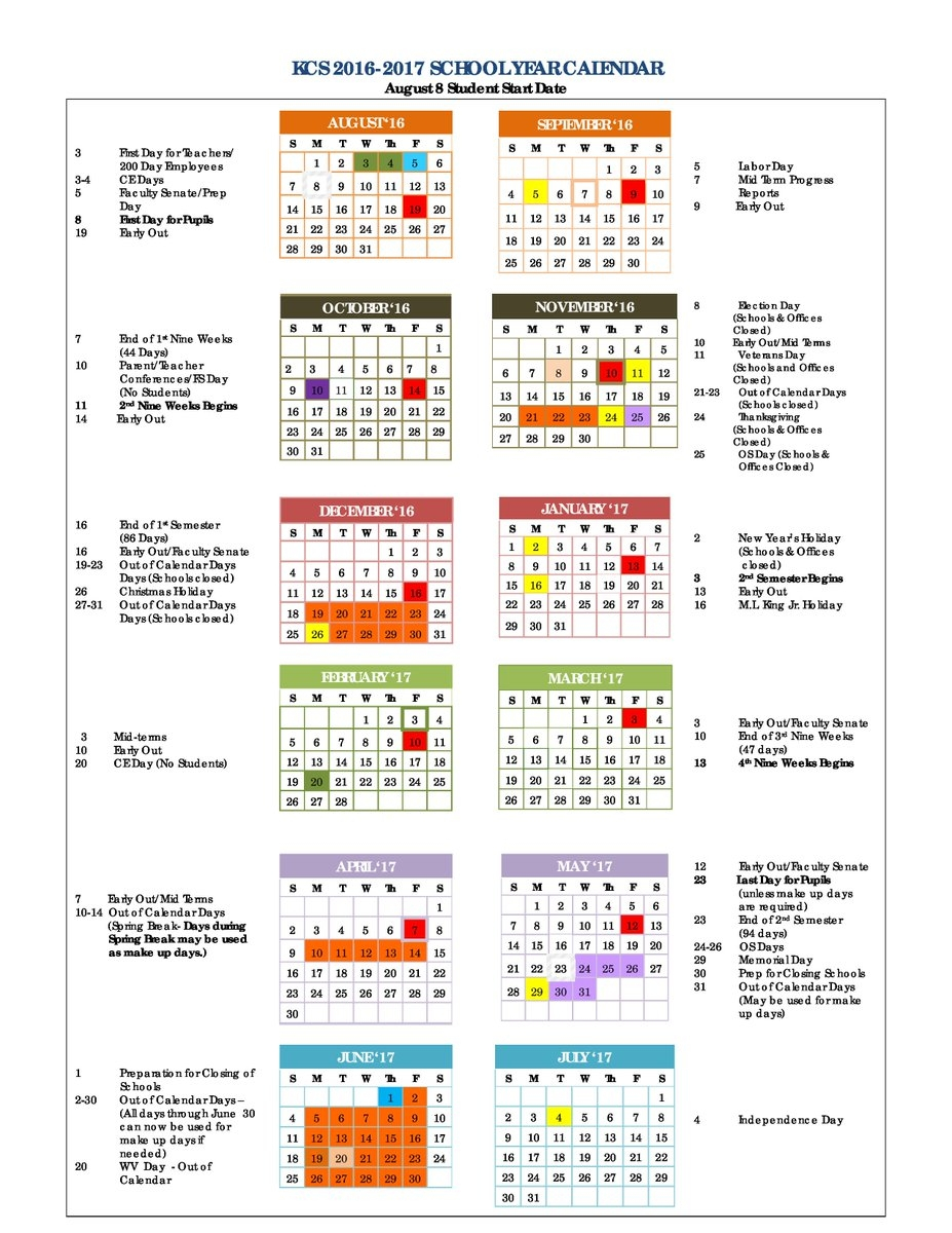 Kanawha County Schools Calendar 2022 2023
