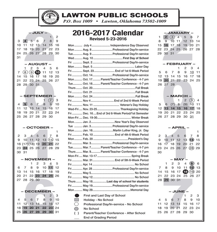 Lawton Ok Public Schools Calendar 2023 - Schoolcalendars.net