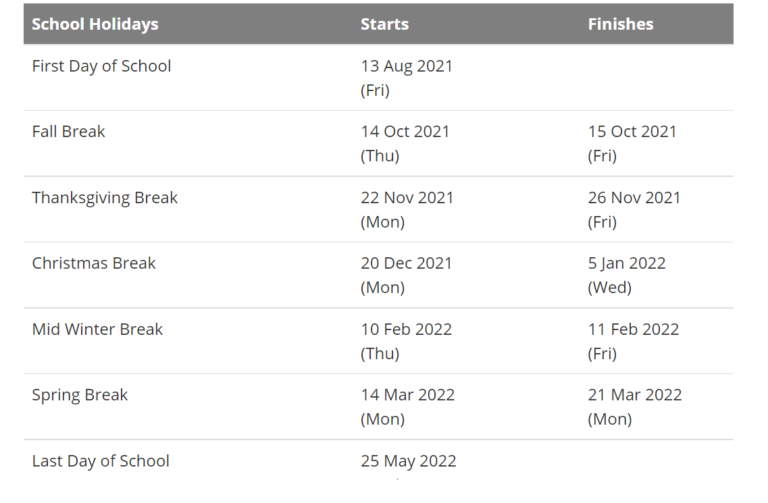 Olathe School District Holidays Calendar 2021 2022 School District