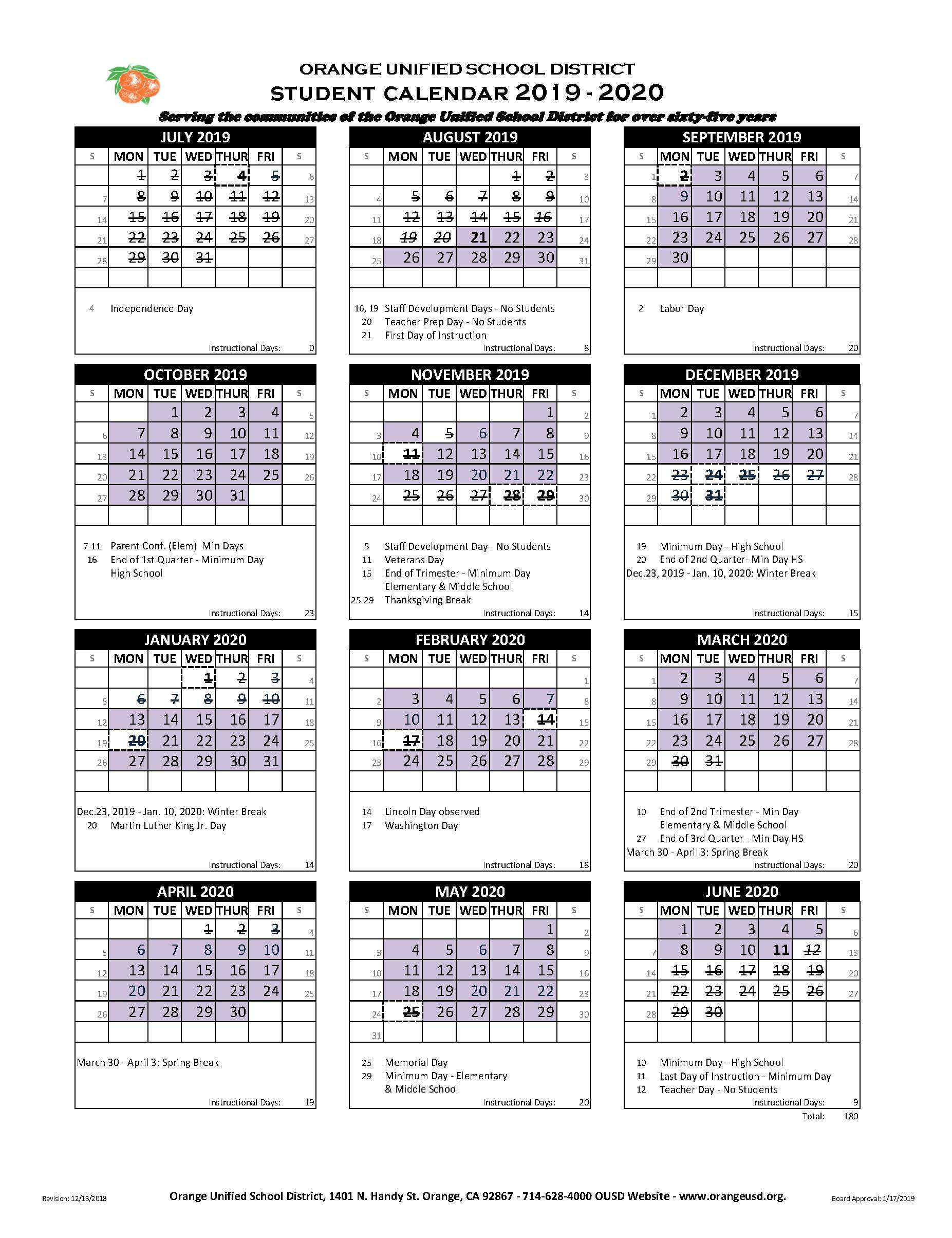 Phoenix School District Calendar 20222022 2022