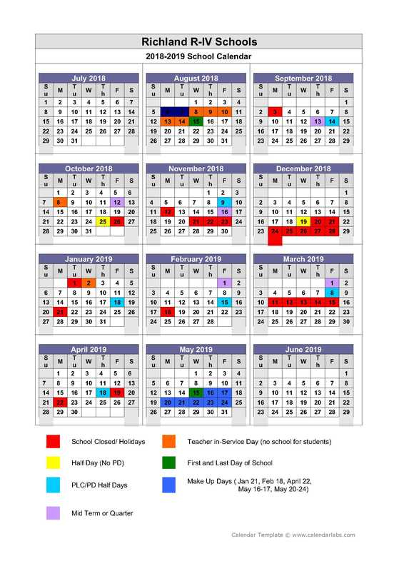 Richland School District Calendar 2022