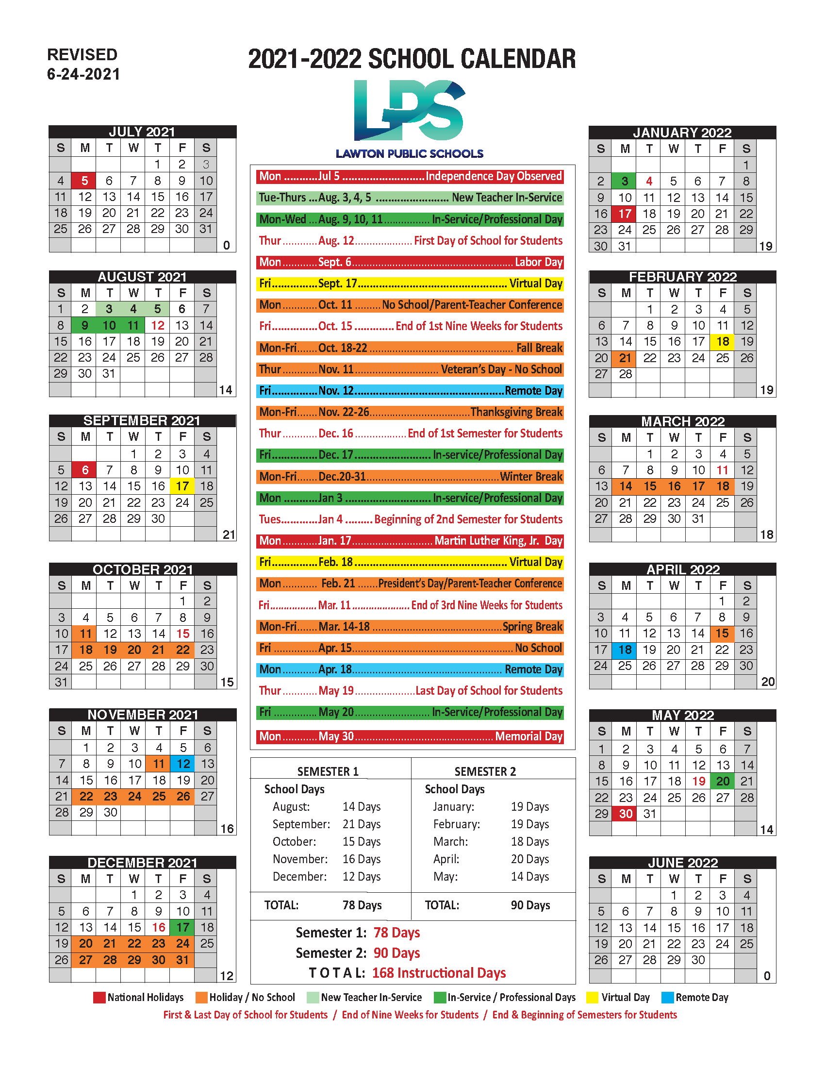 Lawton Ok Public Schools Calendar 2023