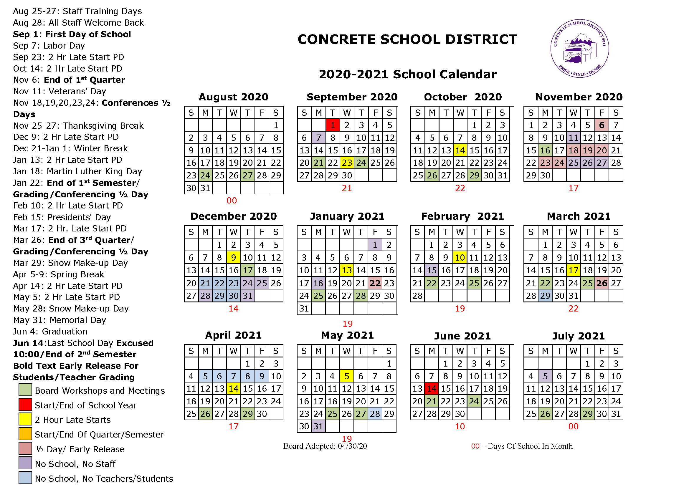 Wauwatosa School District Calendar 2025
