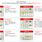 Wilson School District Calendar Holidays 2021 2022 School District