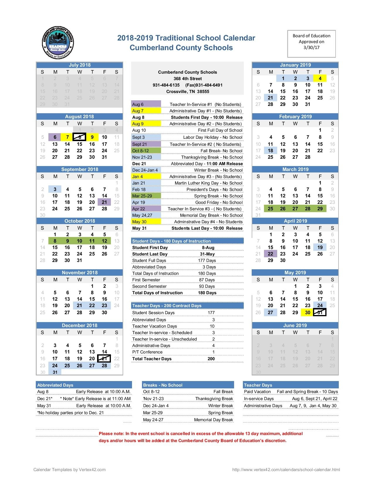 cumberland-school-district-calendar-with-holidays-2023