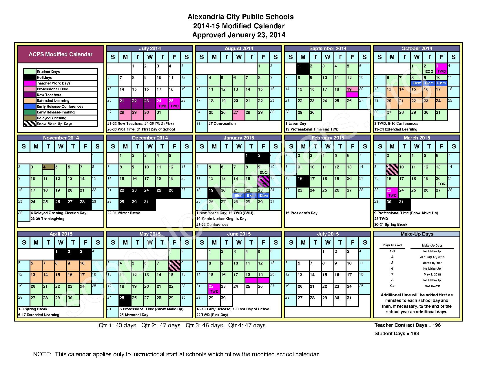 Alexandria Public Schools Calendar 2023 Schoolcalendars