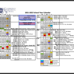 2021 2022 General School Calendar Cambridge Christian School