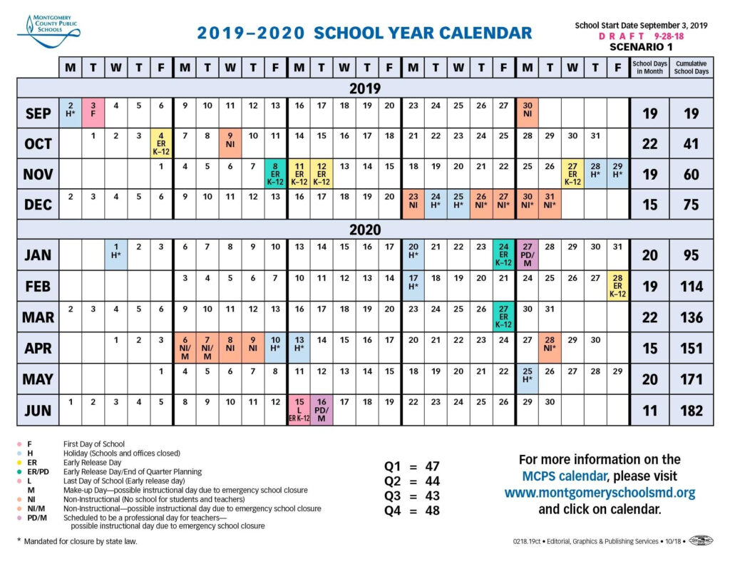 Baltimore City School Calendar 2020 2021 Printable Calendars 2021