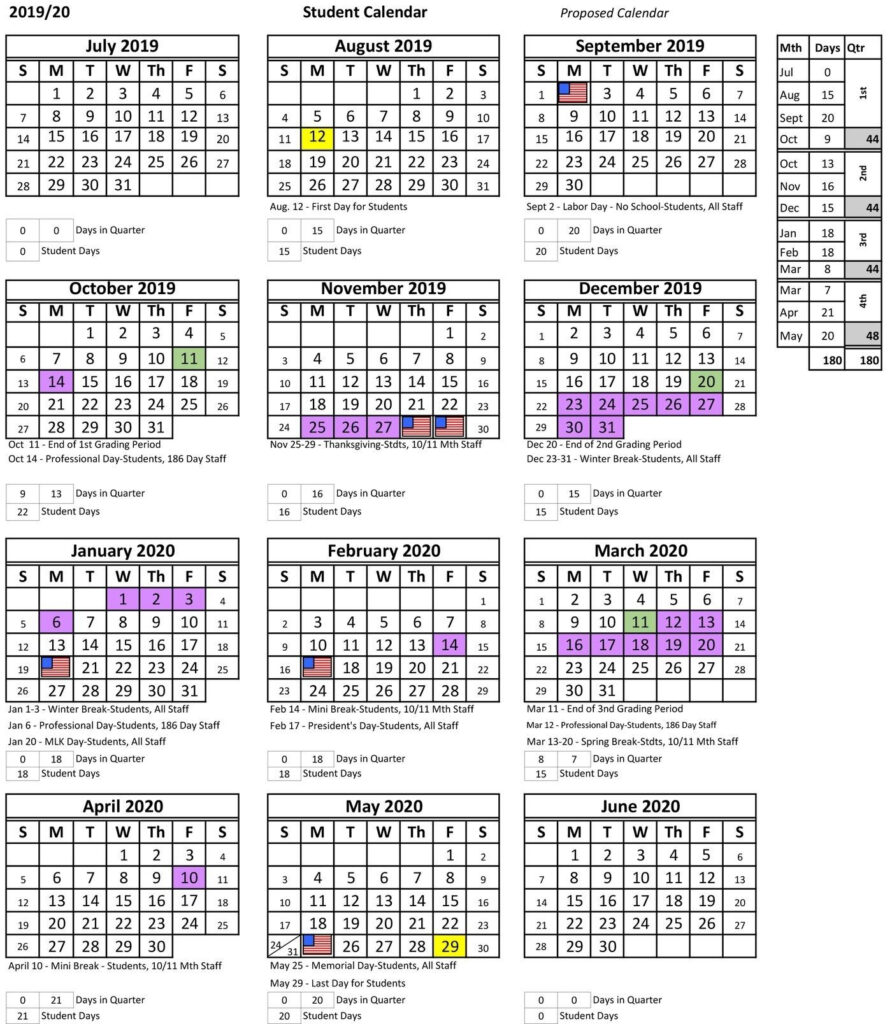 Baltimore City School Calendar 2020 2021 Printable Calendars 2021