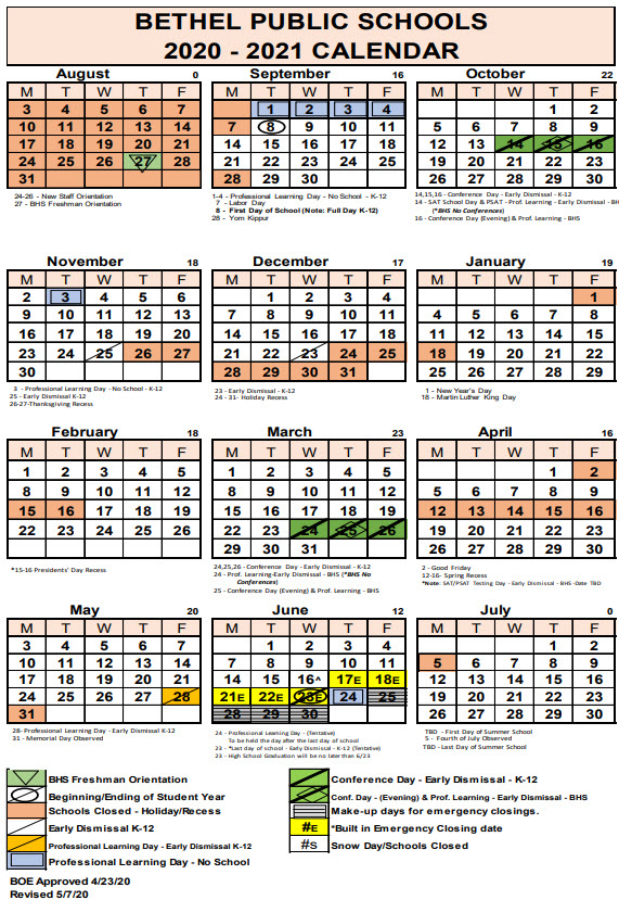 Bethel School District Calendar 2025 2026