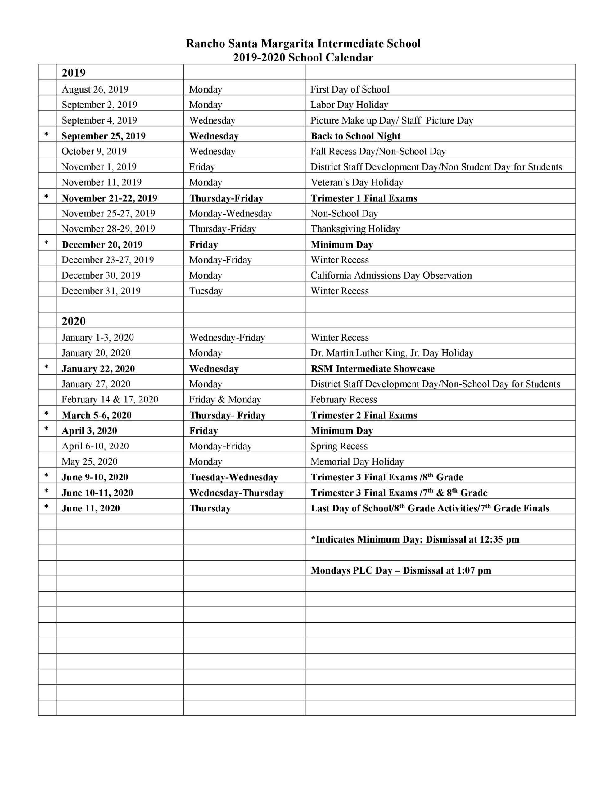 Saddleback Unified School District Calendar 2023