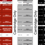 Cambridge Program Cambridge Schedule