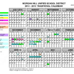Central High School Calendars Morgan Hill CA