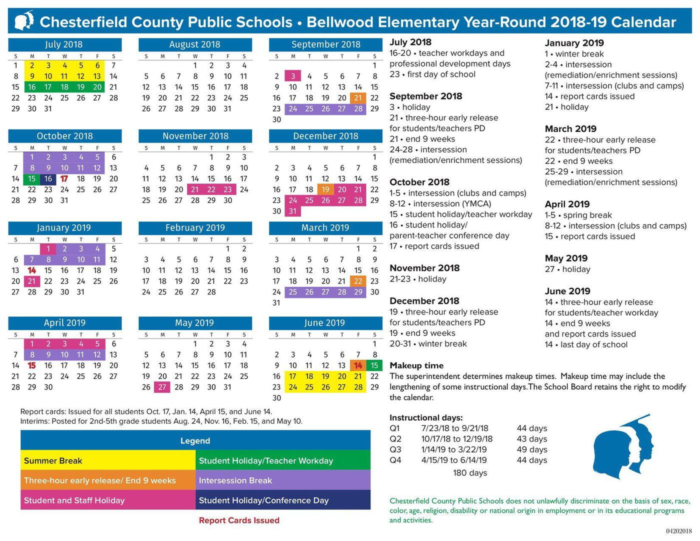 Chesterfield County Public School Calendar 202220 2023