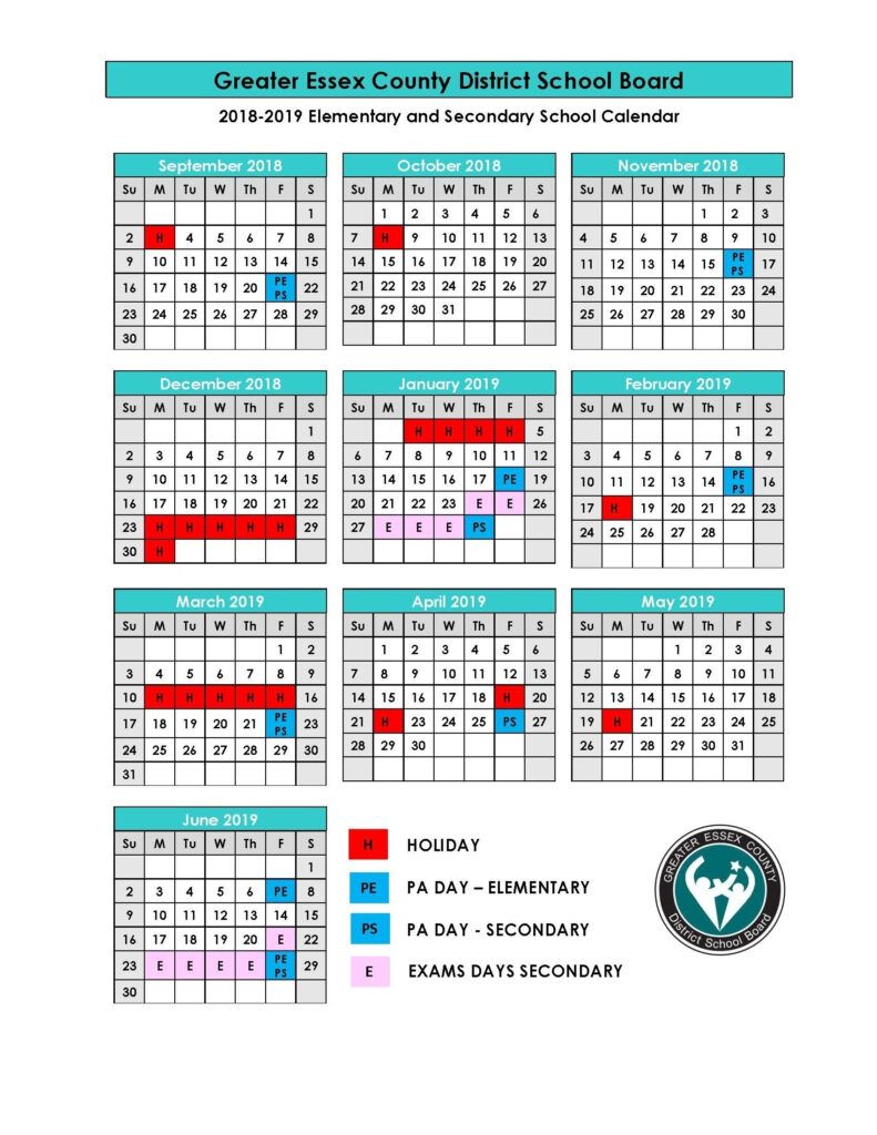 District 6 School Calendar Working Calendar
