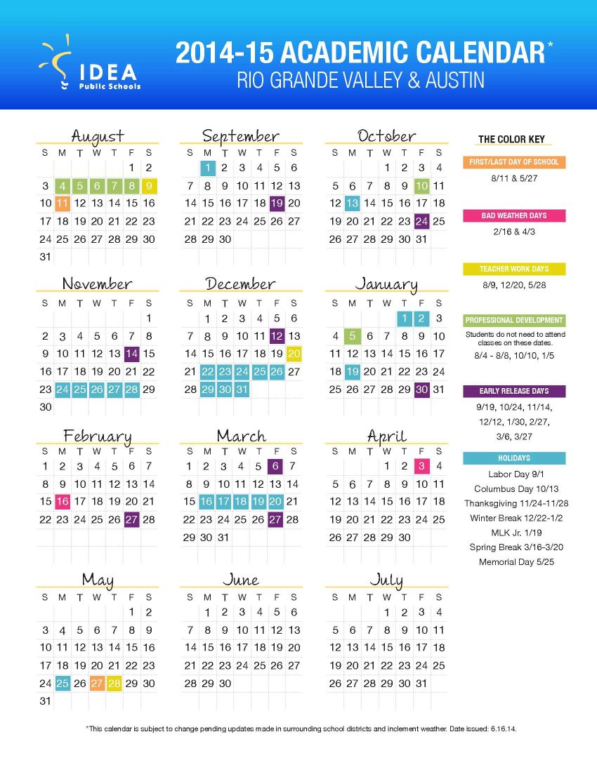 Idea Public Schools Academic Calendar 2023 Schoolcalendars net