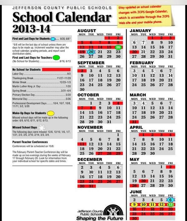 Jefferson County Public Schools Calendar 2022