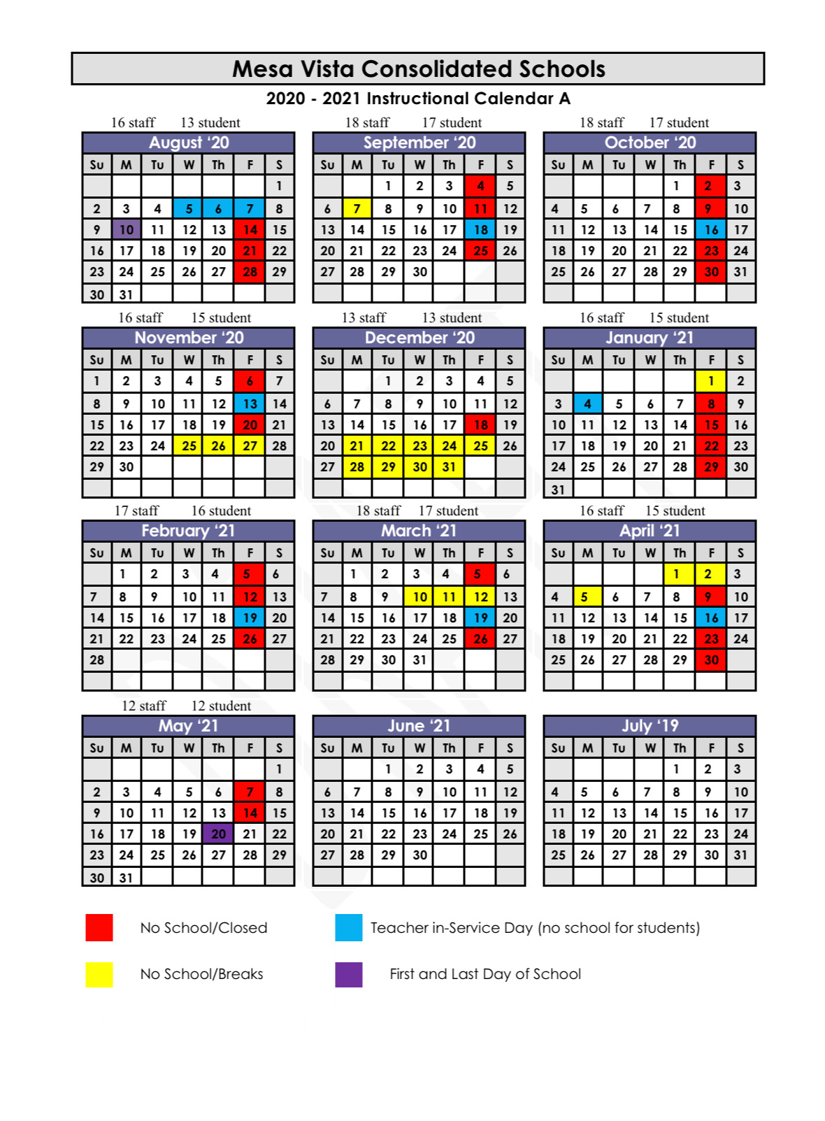 Mesa Public School Calendar 2025 2026