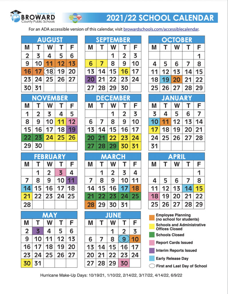 Broward County School Calendar 2022 18 2023 Schoolcalendars