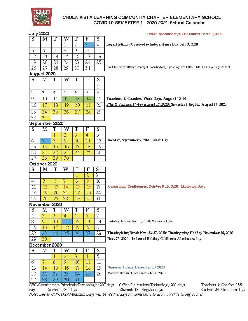 Get Ready For The Upcoming Academic Year The Vista School Calendar