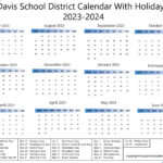 Davis School District Calendar With Holidays 2023 2024