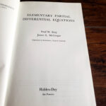 Elementary Partial Differential Equations By Berg McGregor Hardcover