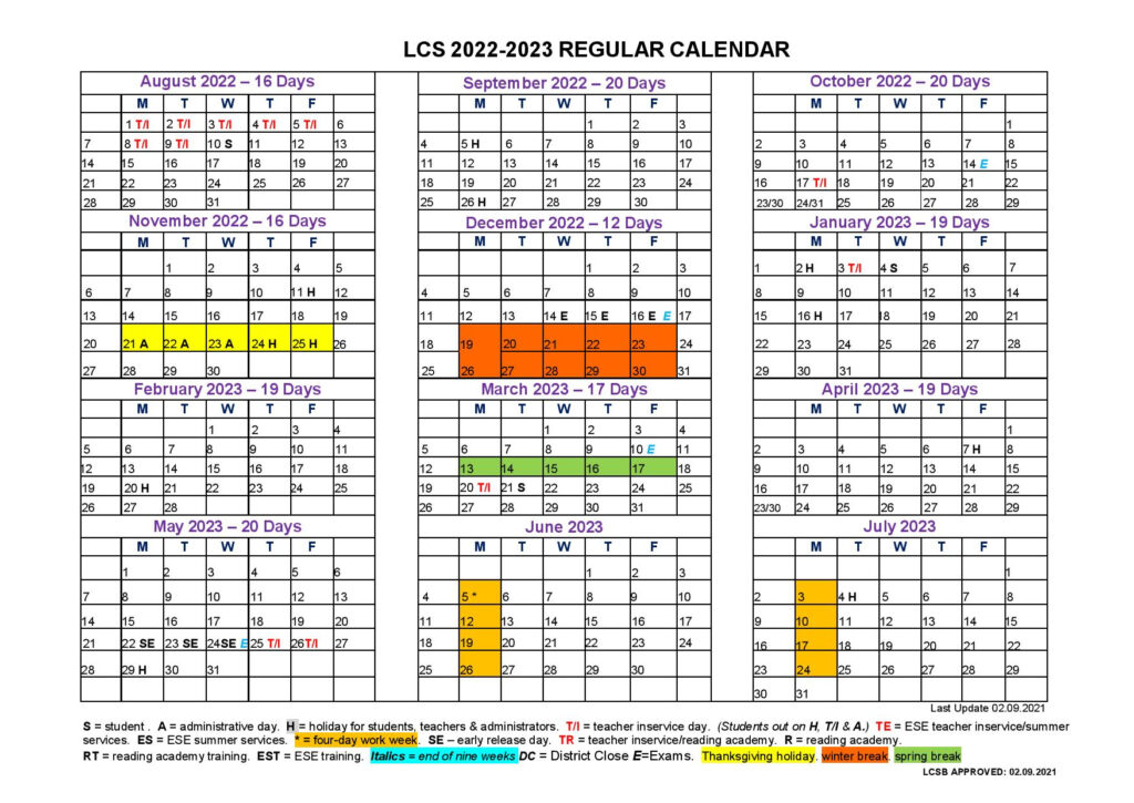 Leon County Schools Calendar Holidays 2022 2023 PDF