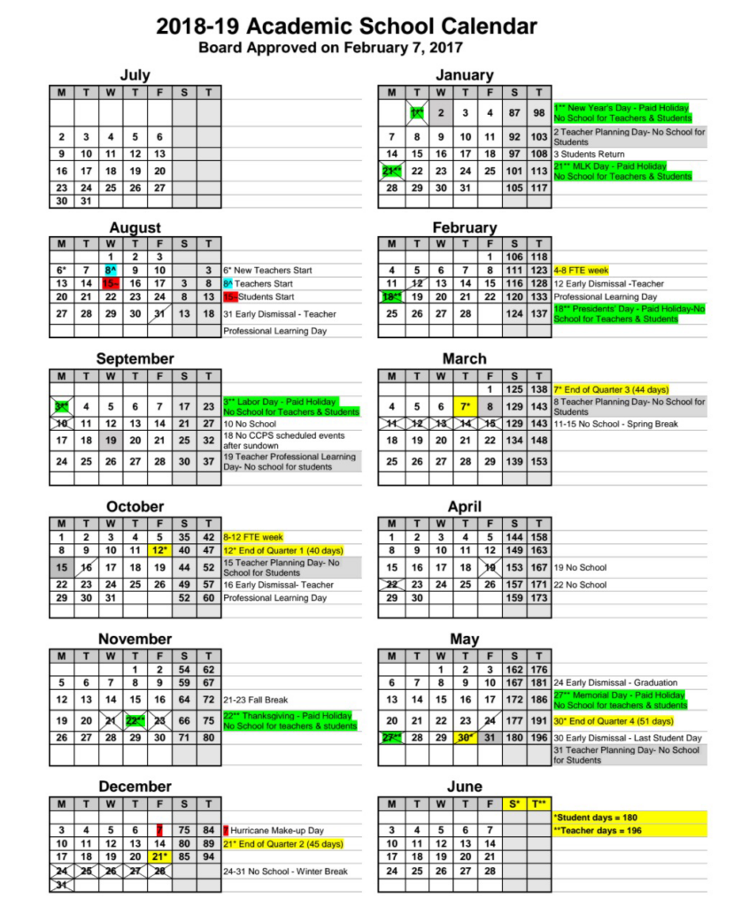 School Calendar Collier County Public Schools Calendar Countdown
