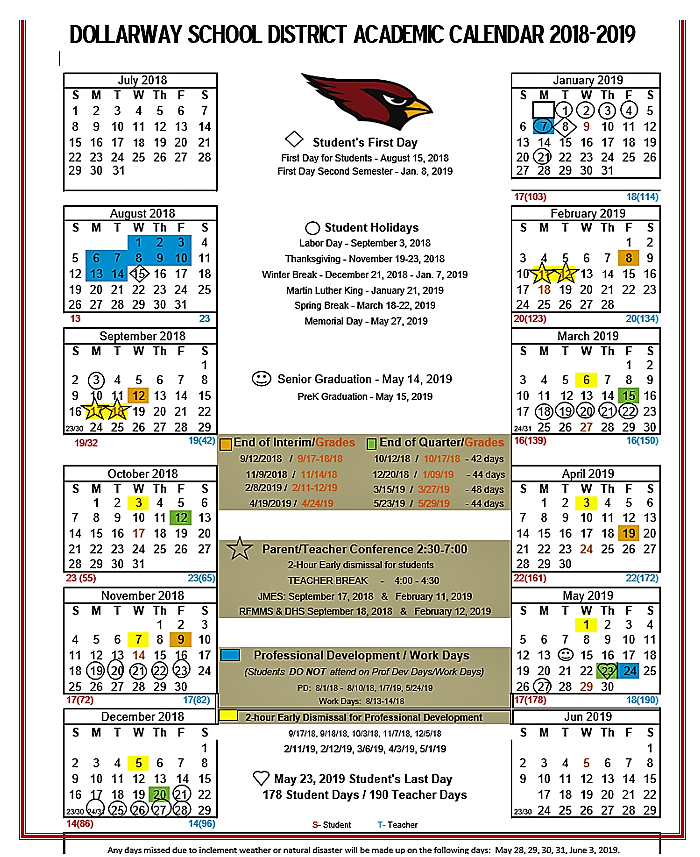 When Do Pine Bluff High School District 2022 2023 School Year Calendar