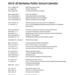 2019 20 School Calendar Announced First Day Of School Is Aug 26 Berkeley Unified School District