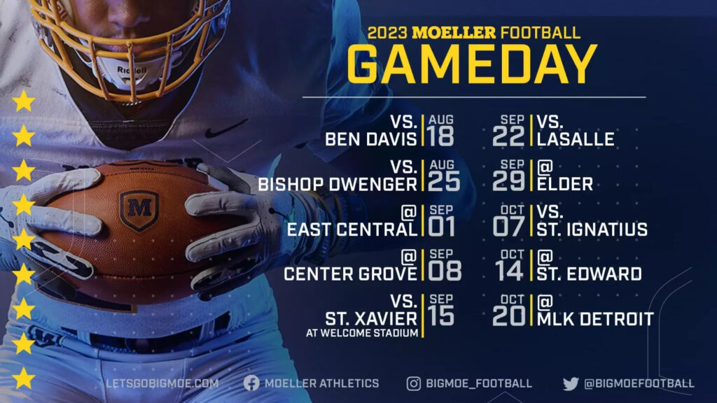 2023 Moeller Football Schedule Release Archbishop Moeller Crusaders Athletics 2023 Moeller Football Schedule Release Archbishop Moeller Crusaders Athletics
