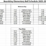 2025 2026 Bell Schedules Beardsley School District
