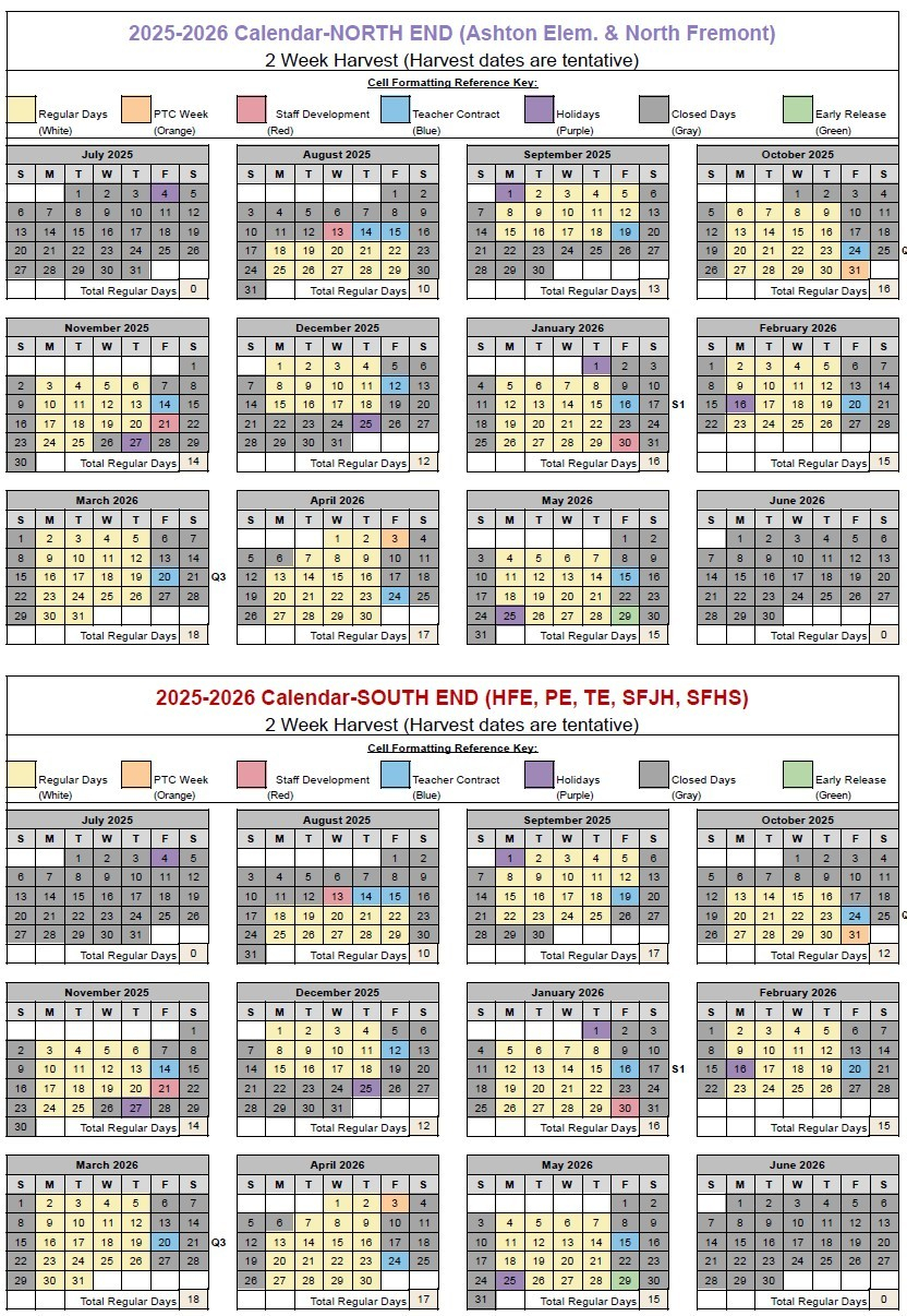 2025 2026 District Calendar Set Teton Elementary