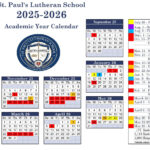 2025 2026 School Calendar St Paul s Lutheran School