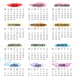 2025 2026 School Year Calendar Free Printable Paper Trail Design