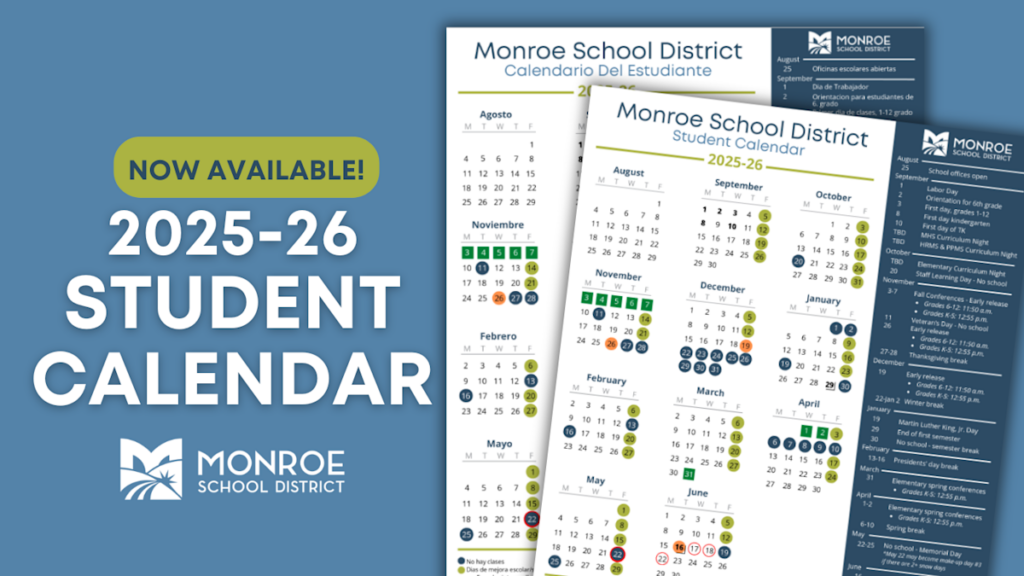 2025 26 Student Calendar Now Available News Details