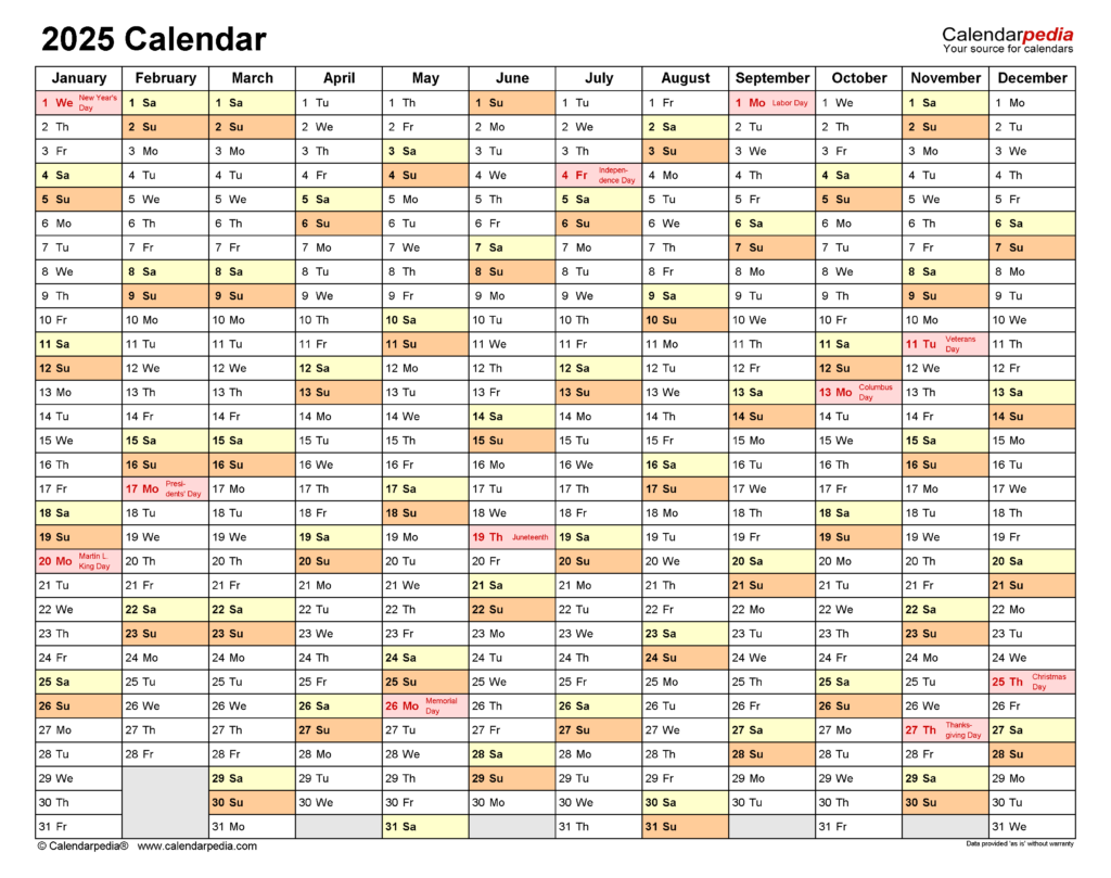 2025 Calendar Free Printable PDF Templates Calendarpedia 2025 Calendar Free Printable PDF Templates Calendarpedia