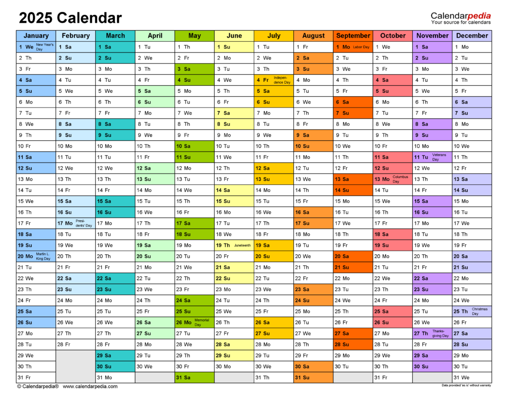 2025 Calendar Free Printable PDF Templates Calendarpedia 2025 Calendar Free Printable PDF Templates Calendarpedia