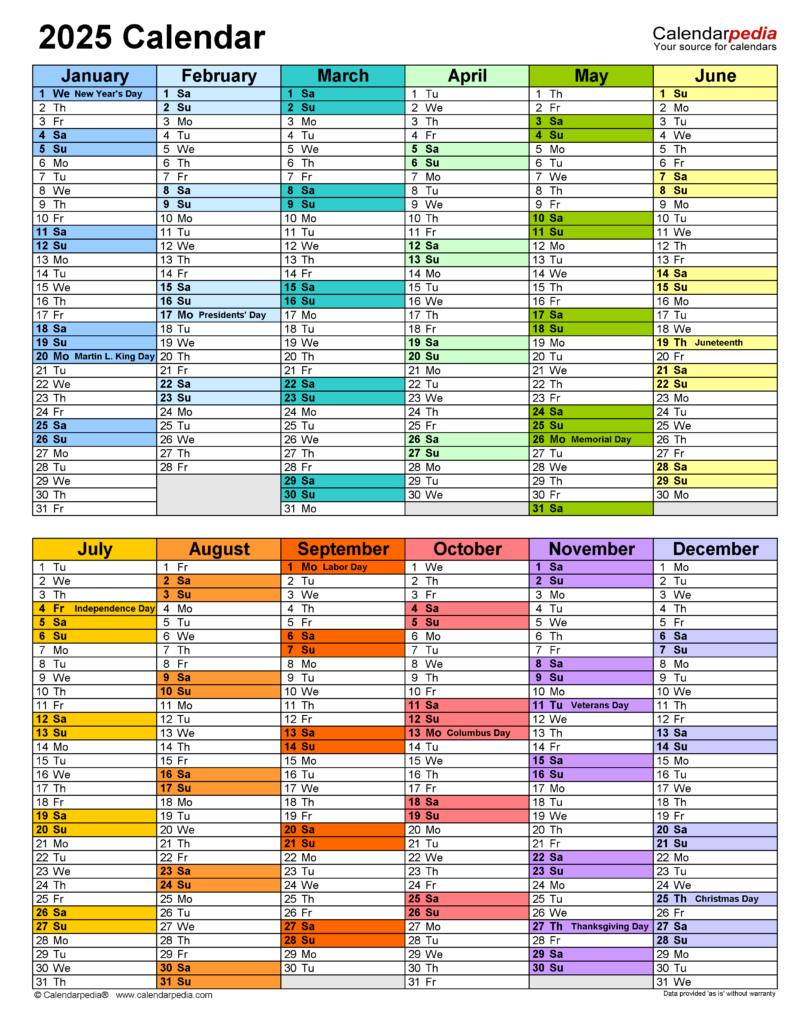 2025 Calendar Free Printable PDF Templates Calendarpedia 2025 Calendar Free Printable PDF Templates Calendarpedia
