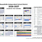 2026 2027 School Calendar District Information Russellville Independent School District