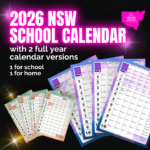 2026 NSW Full Year School Term Planner Teacher Professional Development