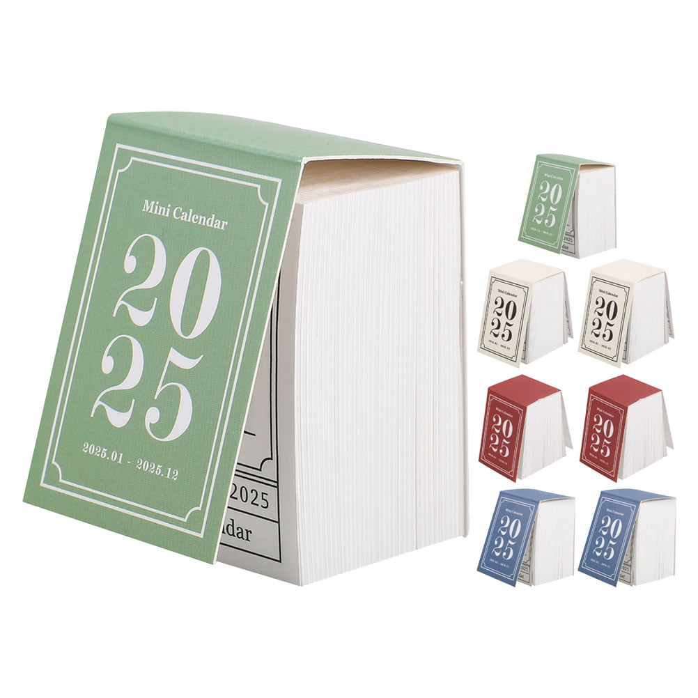8pcs Mini Desk Calendar 2025 Small Tear Off Daily Flip Calendar Pocket Schedule Planner For Home Office Desktop Use Walmart