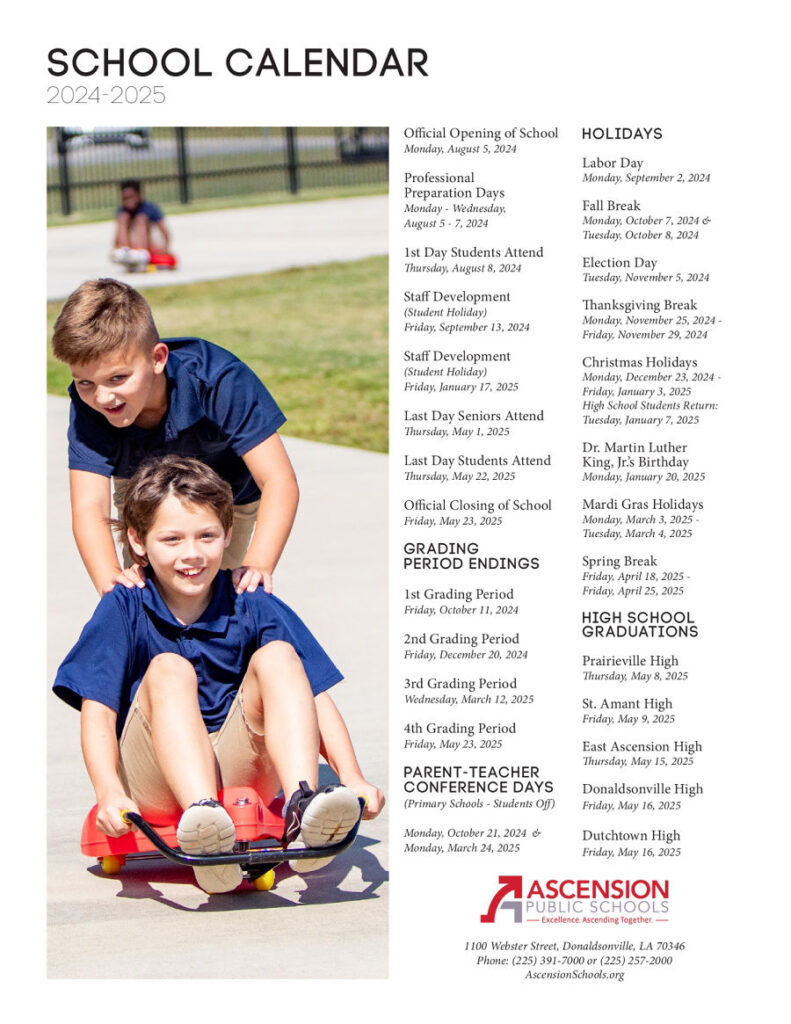 APSB 2024 2025 District Calendar