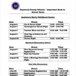 Back To School Important Dates Haywood County Schools