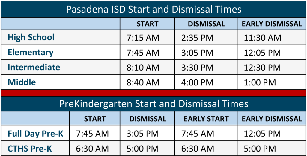 Back To School Pasadena Independent School District Back To School Pasadena Independent School District